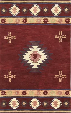 Ahnika Red 8' x 10' Rug
