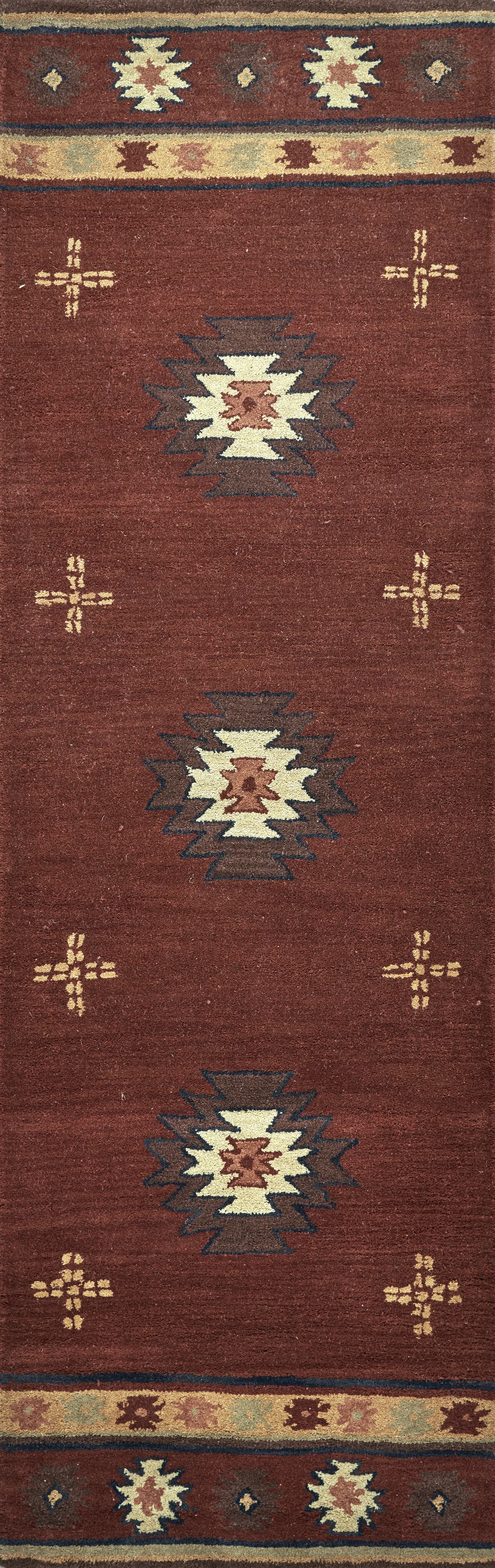 Ahnika Red 2'6 x 8' Runner Rug - Thumbnail - Image 1
