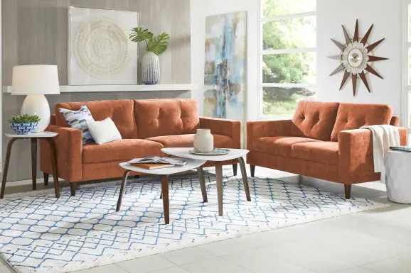 Bonavista Orange Sofa