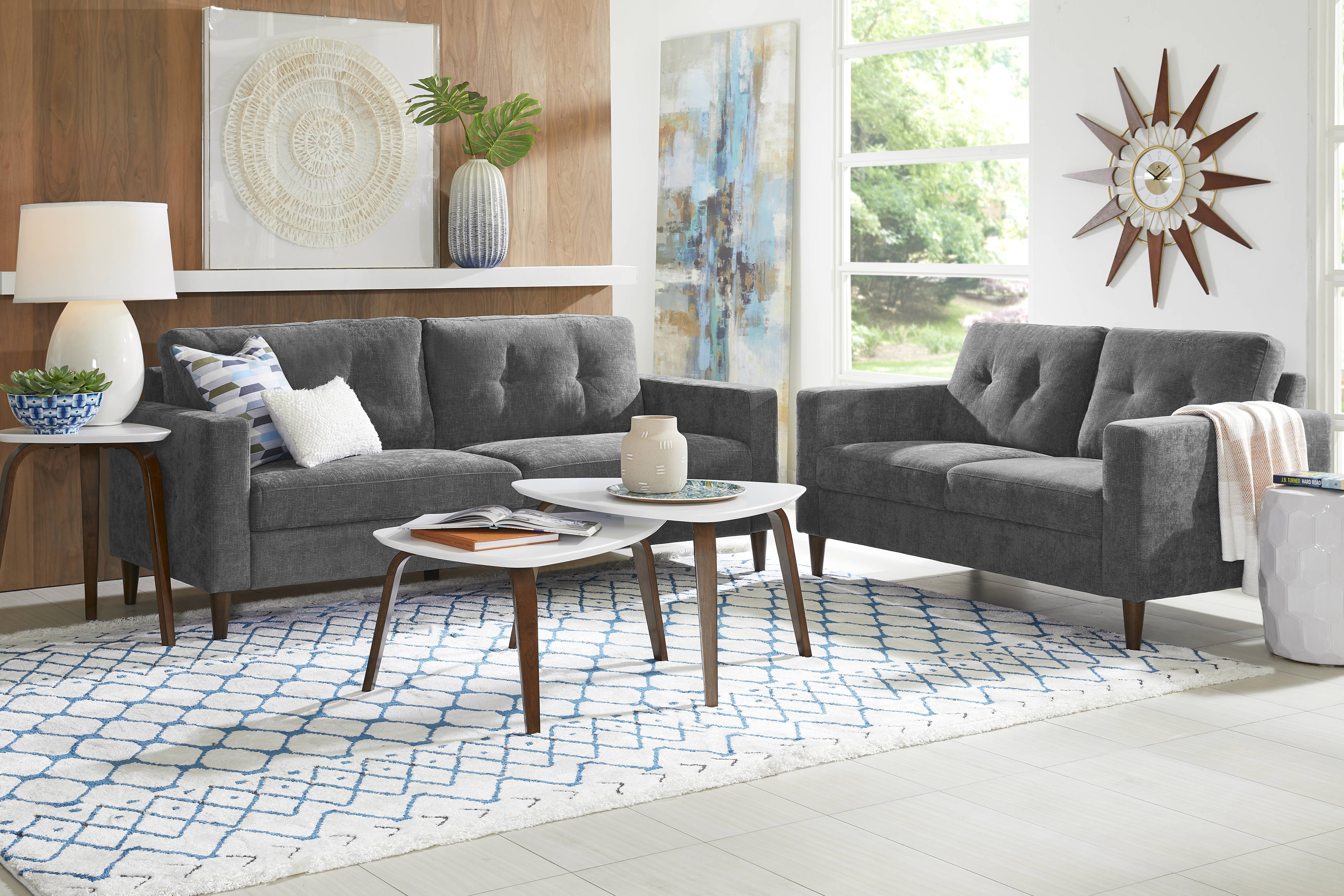 Bonavista Gray Loveseat - Thumbnail - Image 2