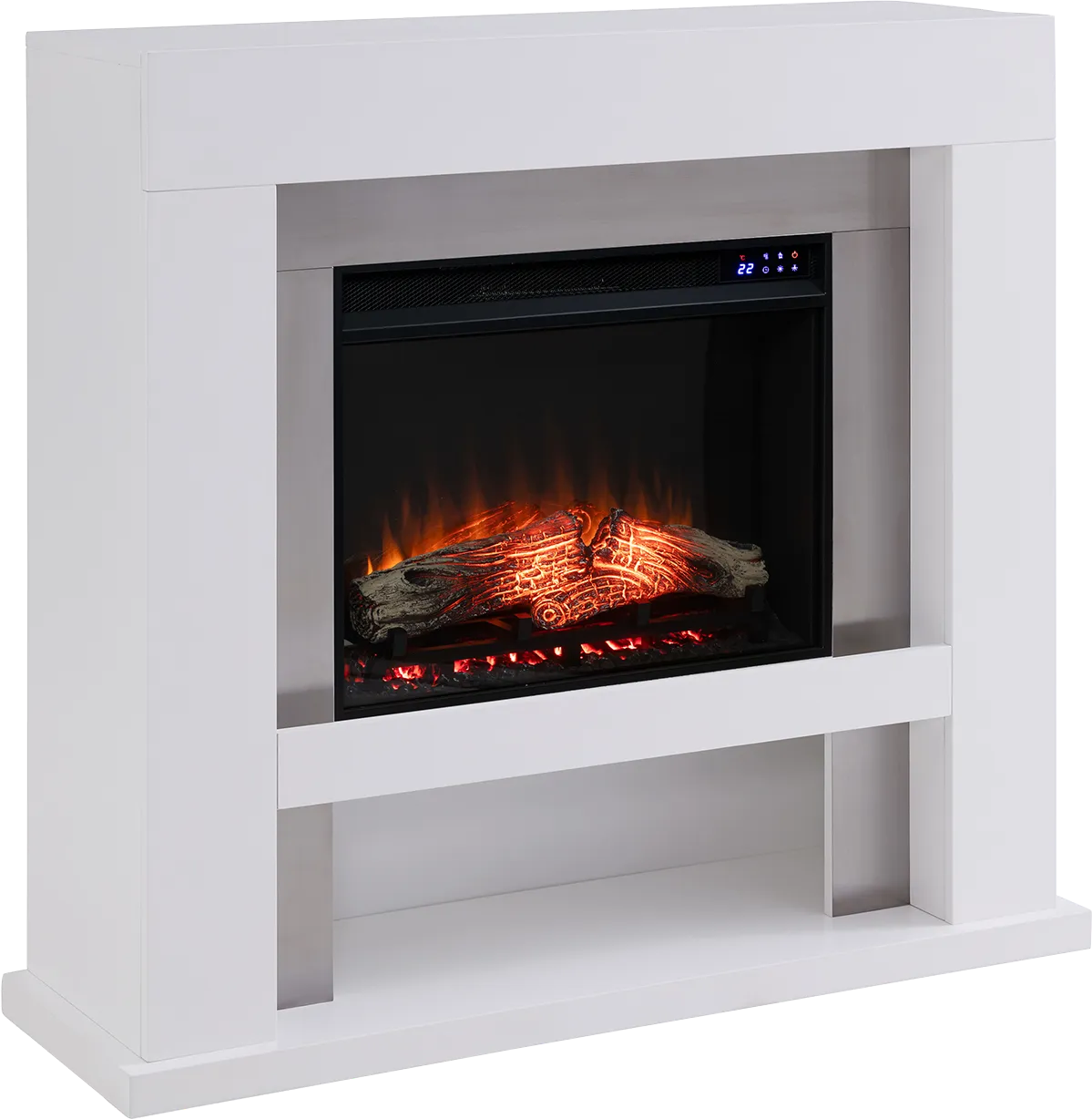 Linkmeadow IV White 44 in. Console With Touch Panel Electric Fireplace - Image 1