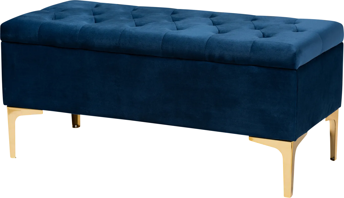 Oatmill Blue Ottoman