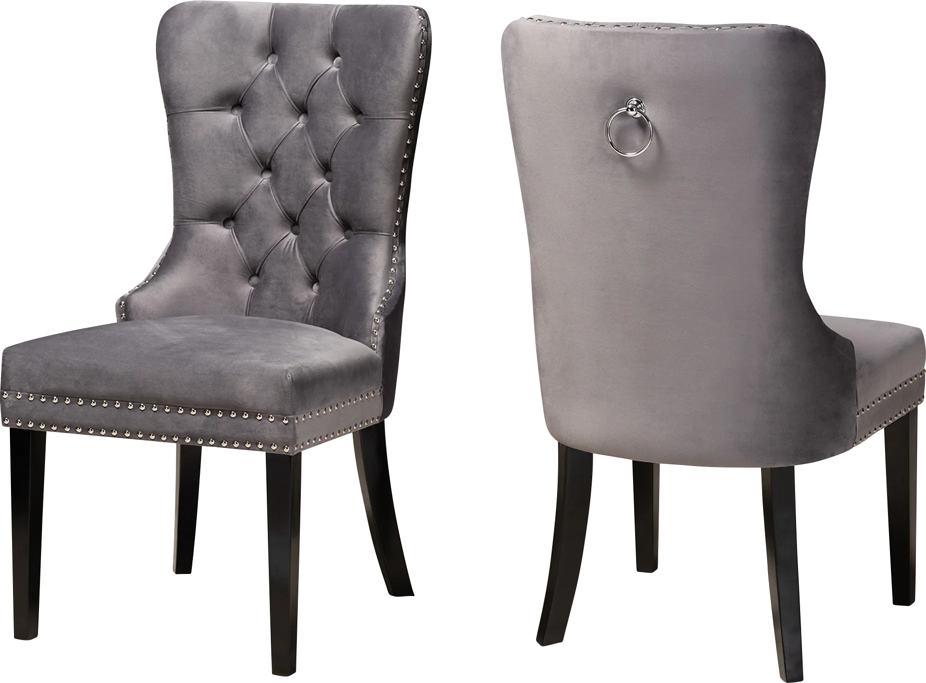 Jomax Gray Dining Chair, Set of 2 - Thumbnail - Image 1