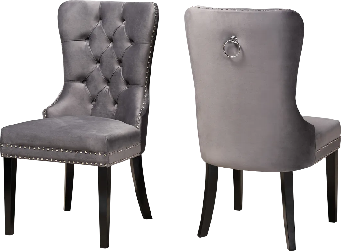 Jomax Gray Dining Chair, Set of 2