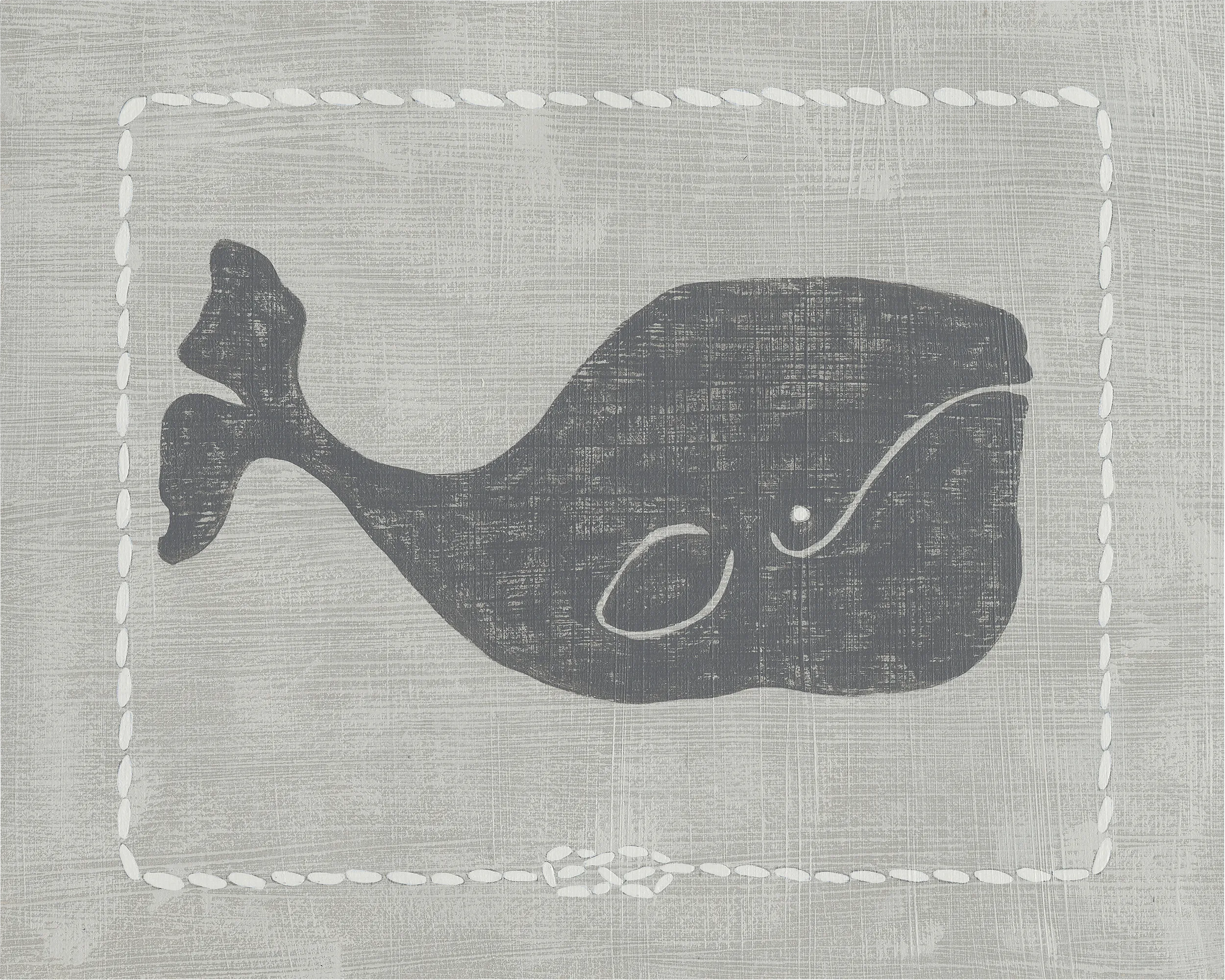 Kids Whales of Deep I Gray Artwork - Thumbnail - Image 1