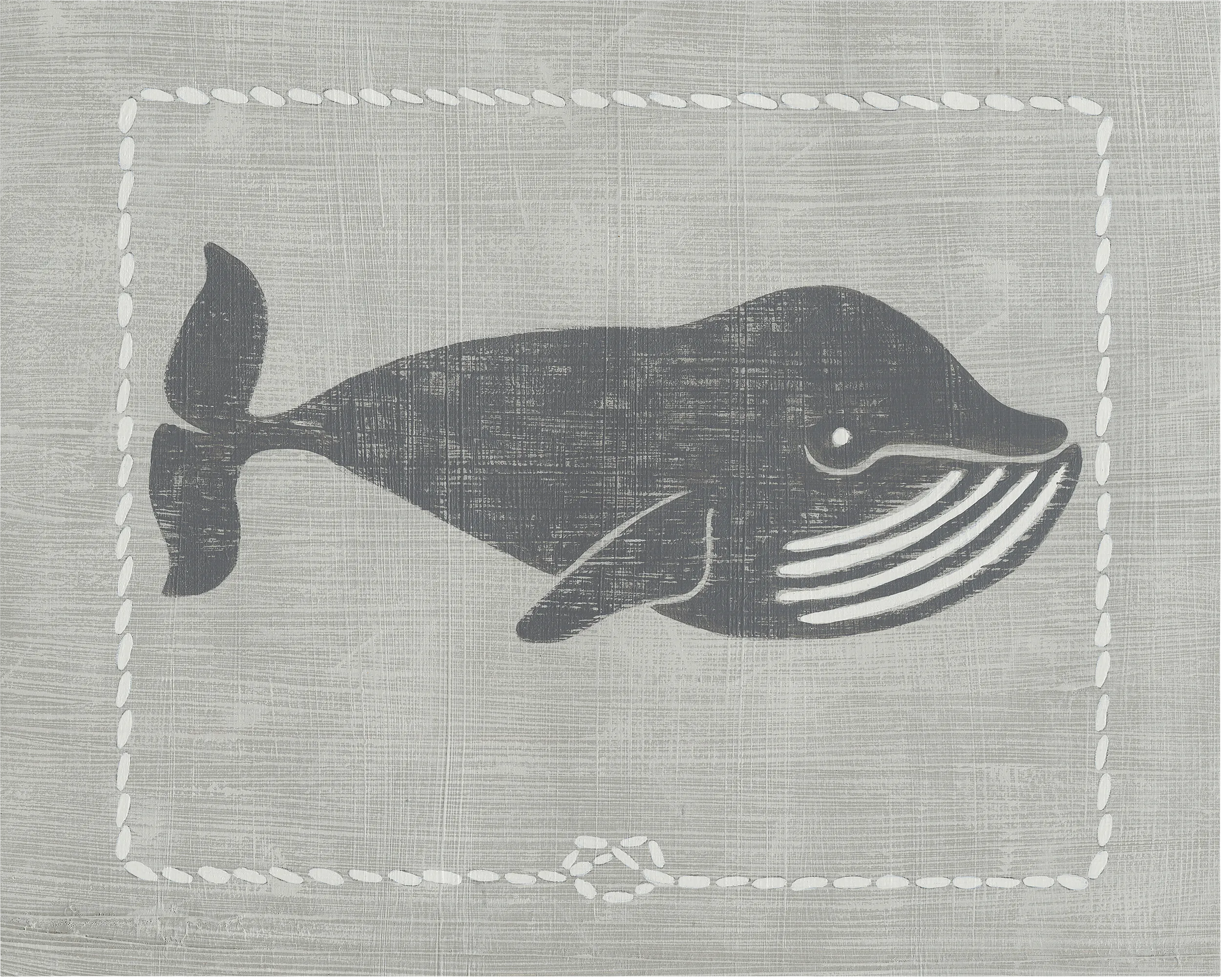 Kids Whales of Deep III Gray Artwork