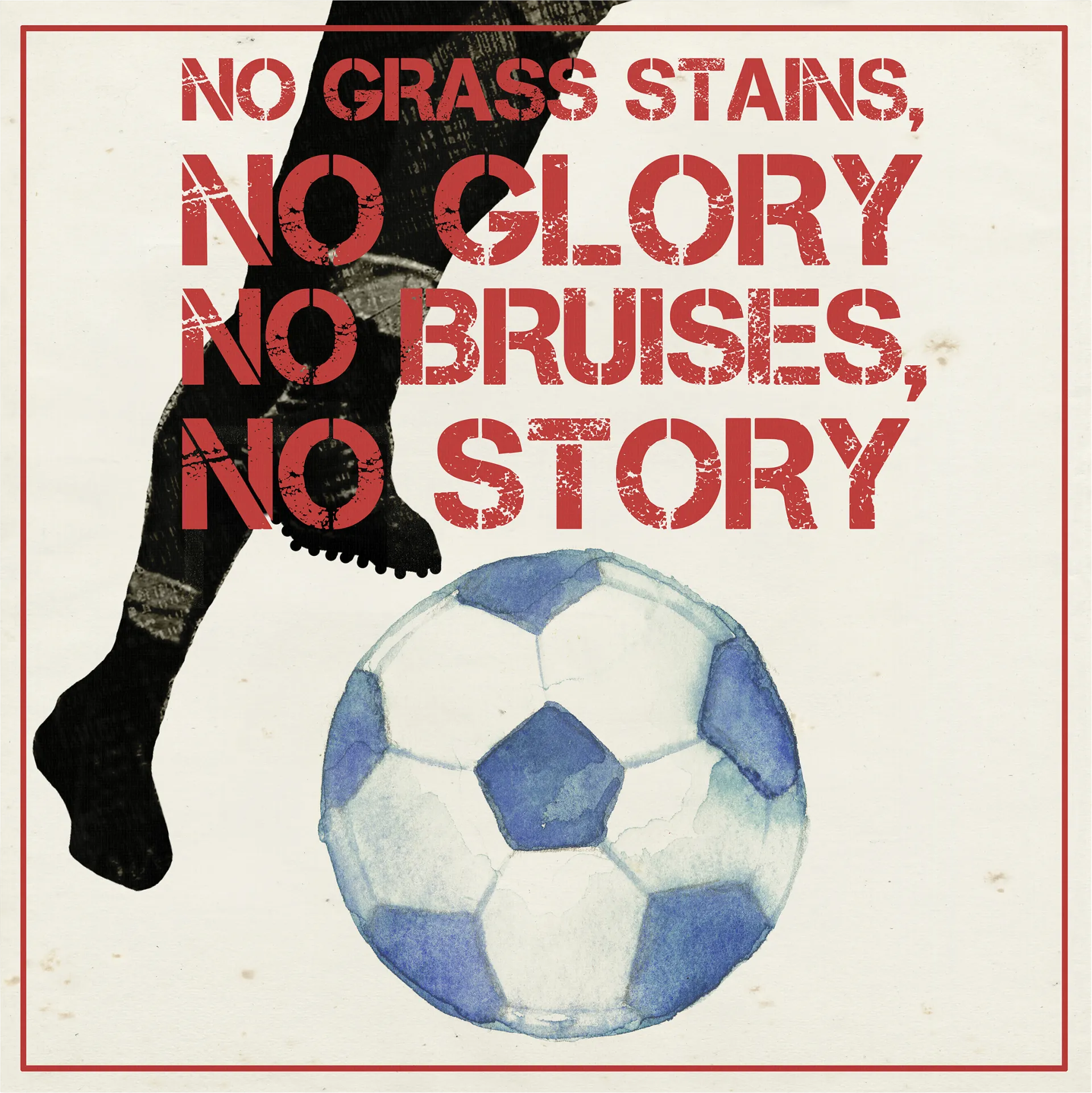 Kids Soccer Glory White Artwork - Image 1
