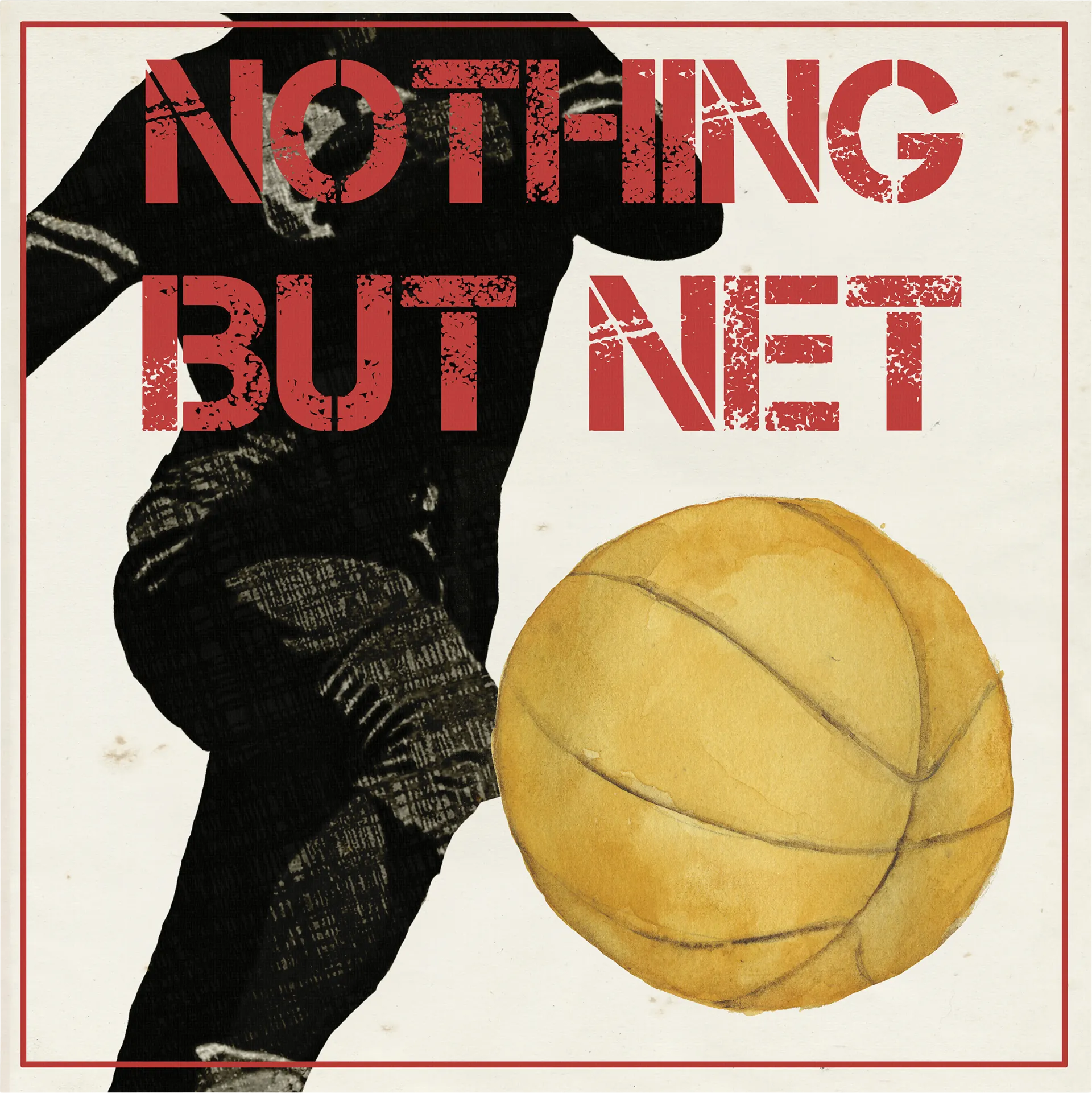 Kids Basketball Glory White Artwork - Image 1