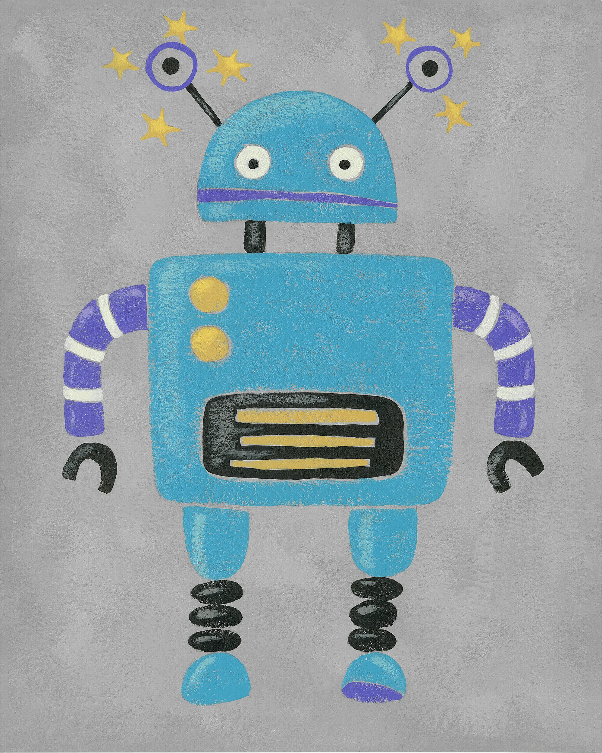 Kids Robo Leader I Blue Artwork - Thumbnail - Image 1
