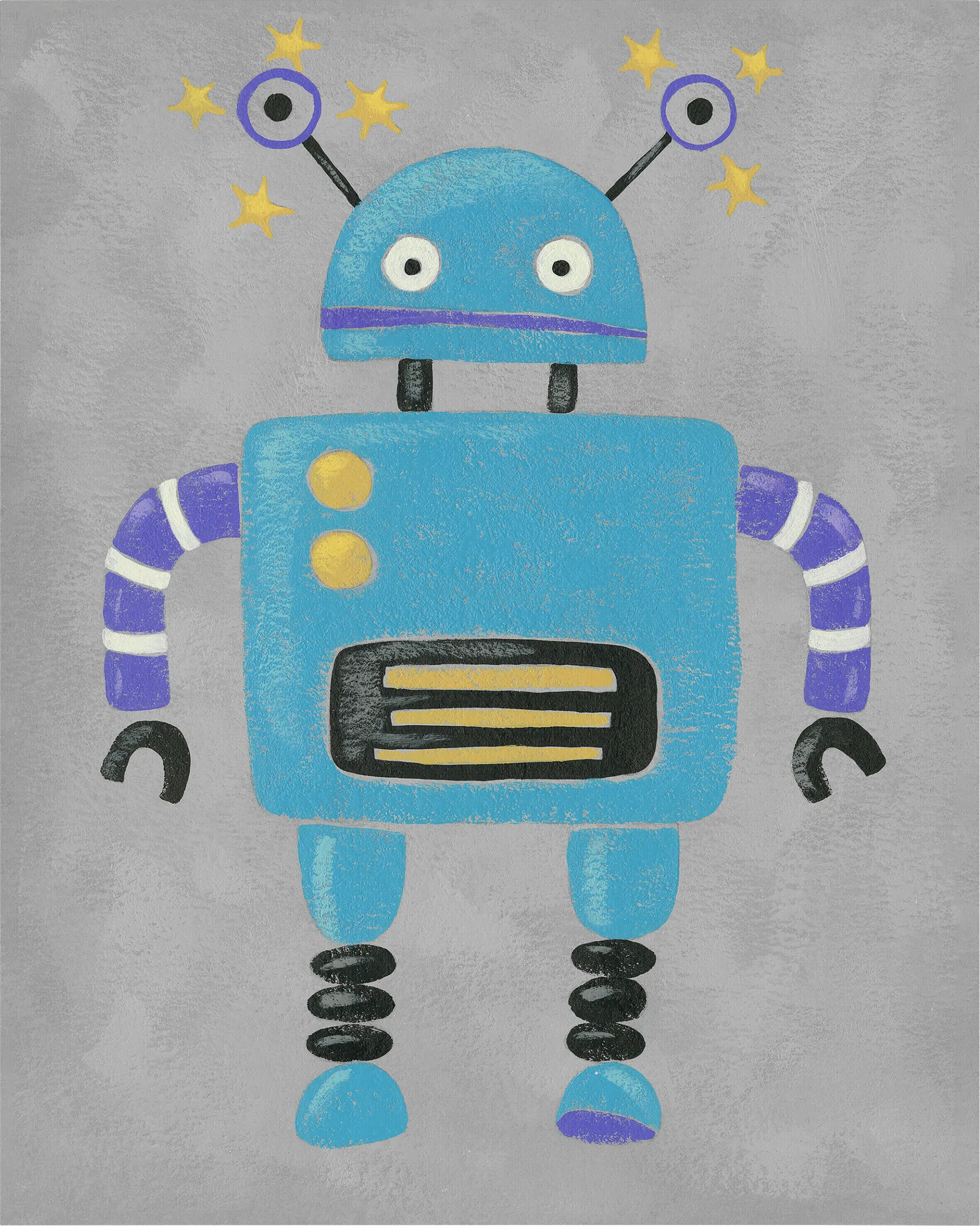 Kids Robo Leader I Blue Artwork - Image 1