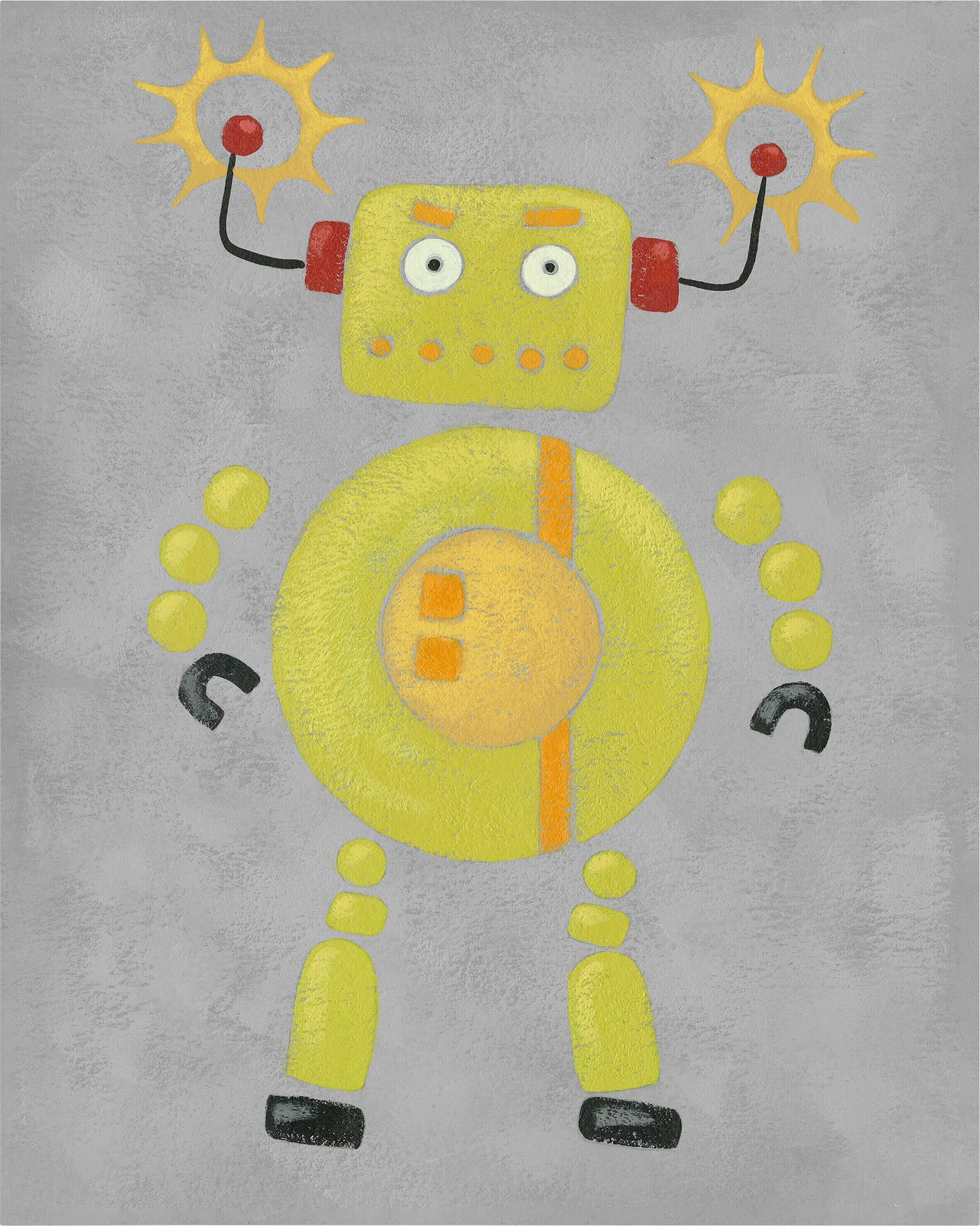Kids Robo Leader III Yellow Artwork - Image 1