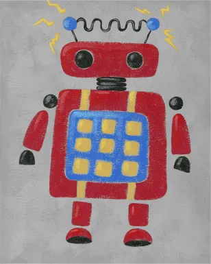 Kids Robo Leader IV Red Artwork