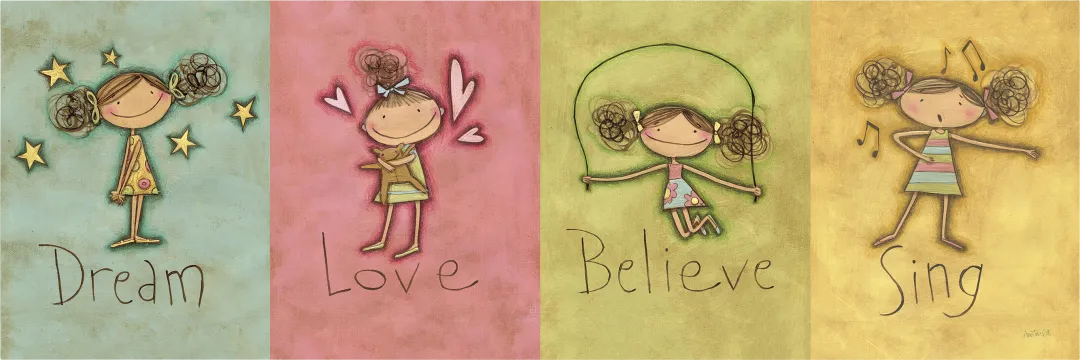 Kids Daily Goals Pink Artwork