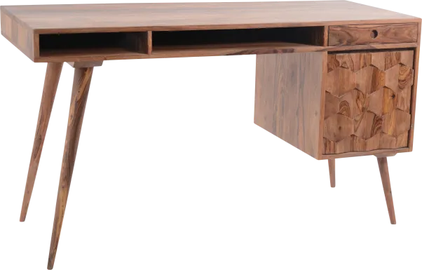 Bloomberry Brown Desk