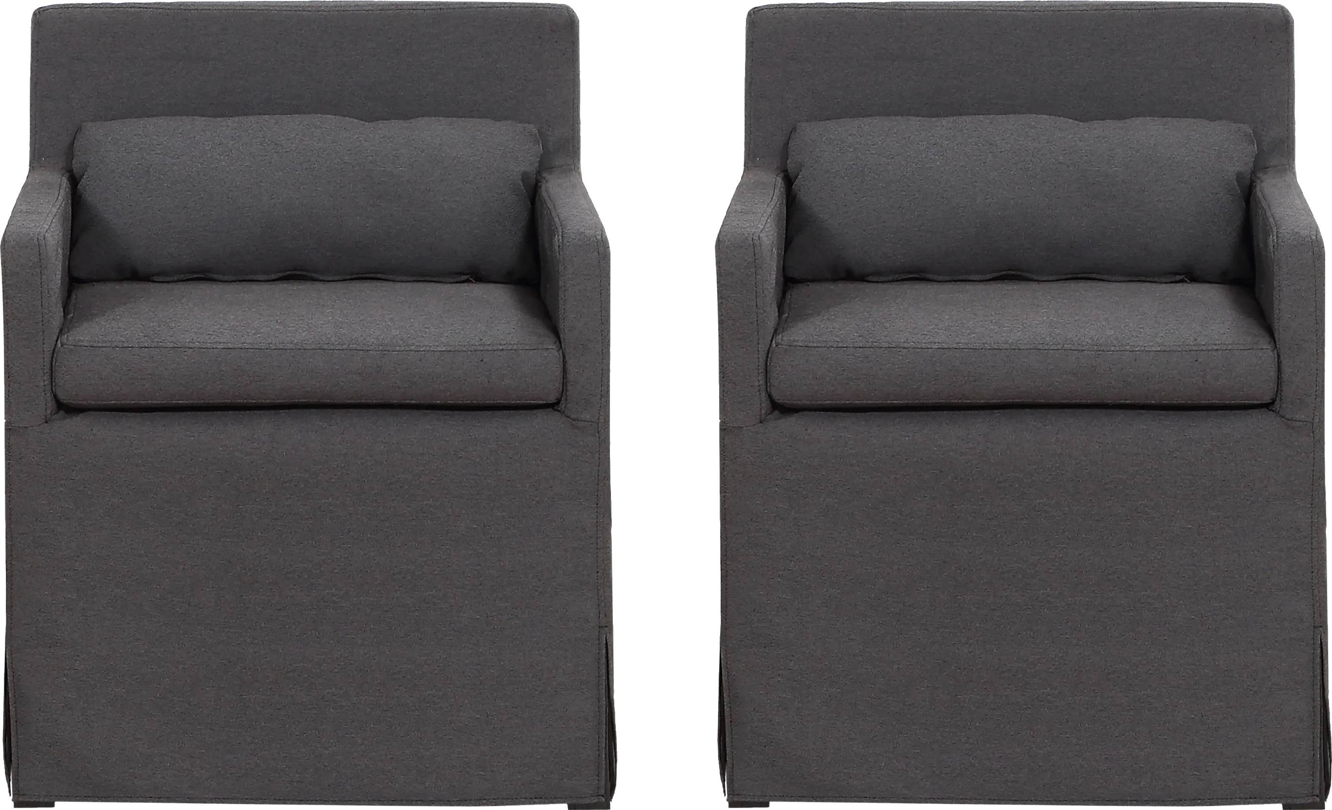 Yarberry Dark Gray Set of 2 Side Chairs - Thumbnail - Image 1