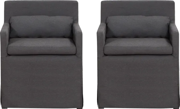 Yarberry Dark Gray Set of 2 Side Chairs