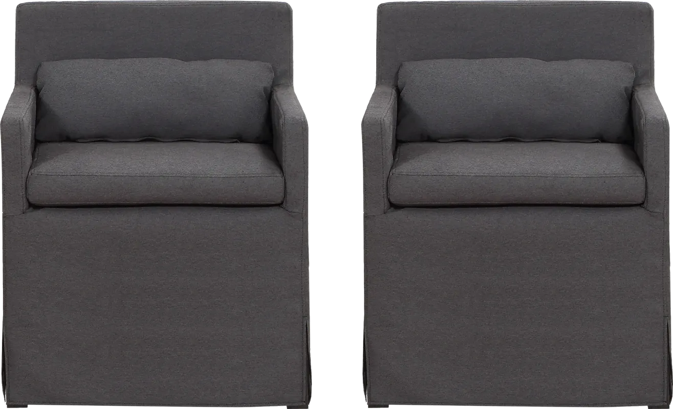 Yarberry Dark Gray Set of 2 Side Chairs