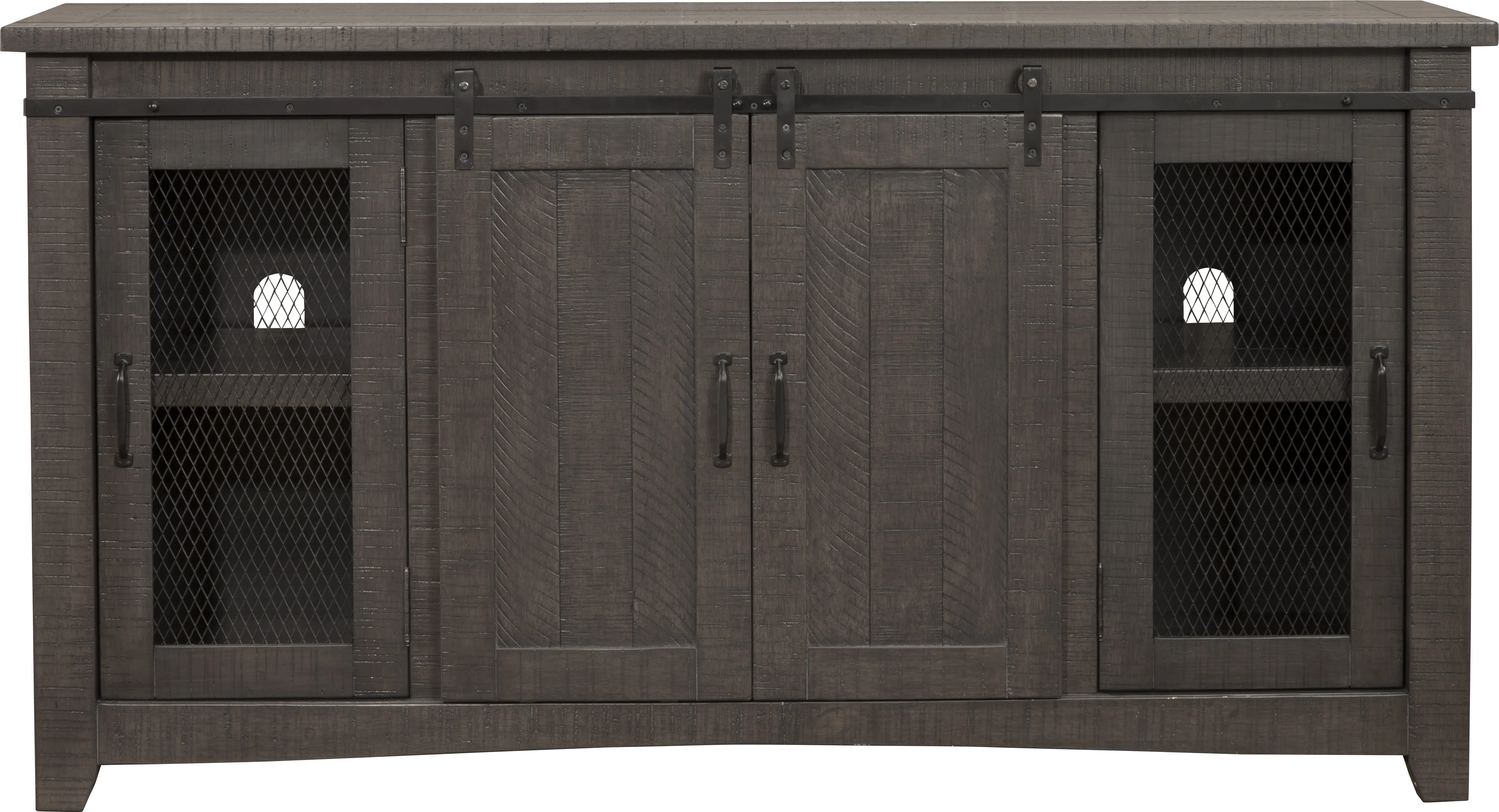 Odessa Crossing Gray 65 in. Console - Thumbnail - Image 1