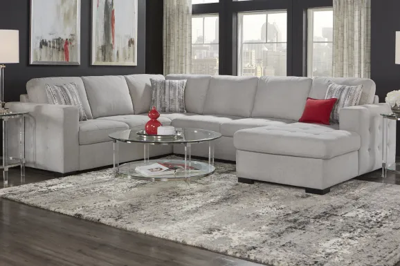 Kirkwell Gray 3 Pc Sleeper Sectional