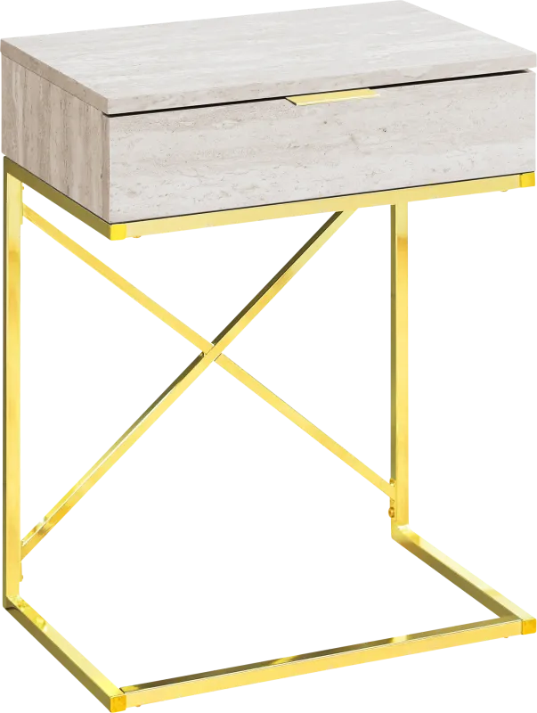Wauford Beige Accent Table