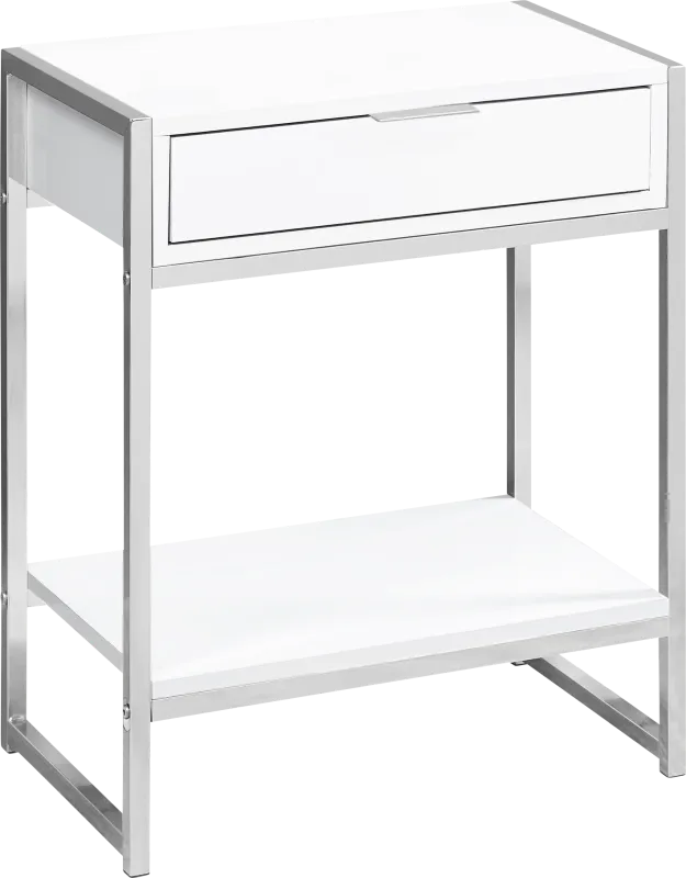 Berrien White Accent Table