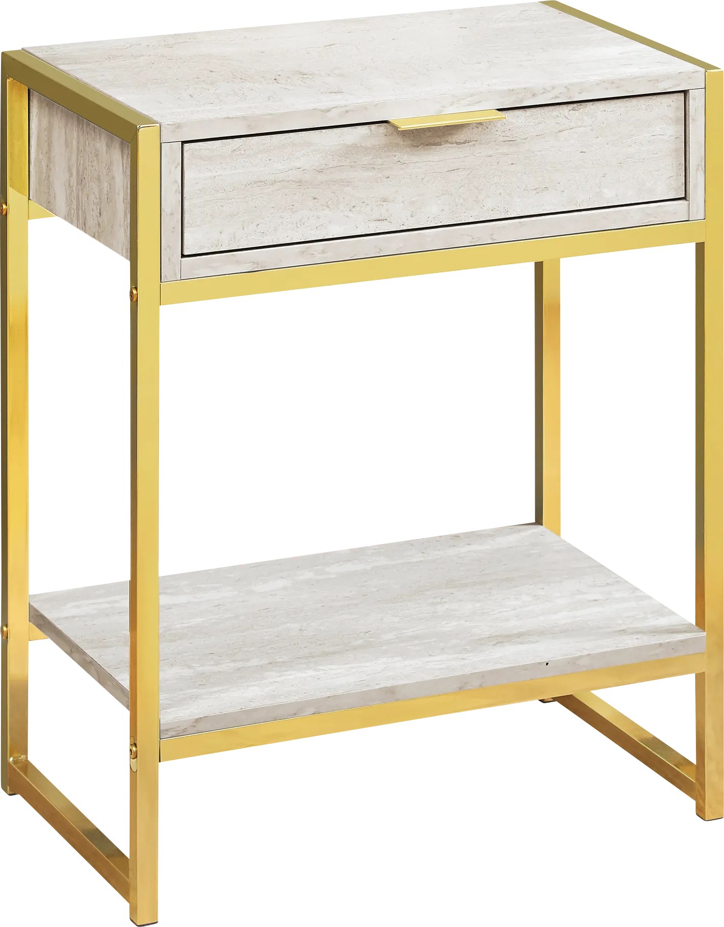 Berrien Gold Accent Table - Thumbnail - Image 1