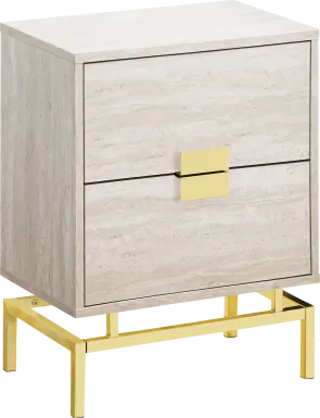 Cove Points Gold Accent Table