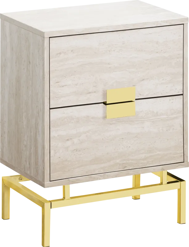Cove Points Gold Accent Table