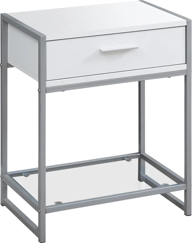 Bandiwood White Accent Table