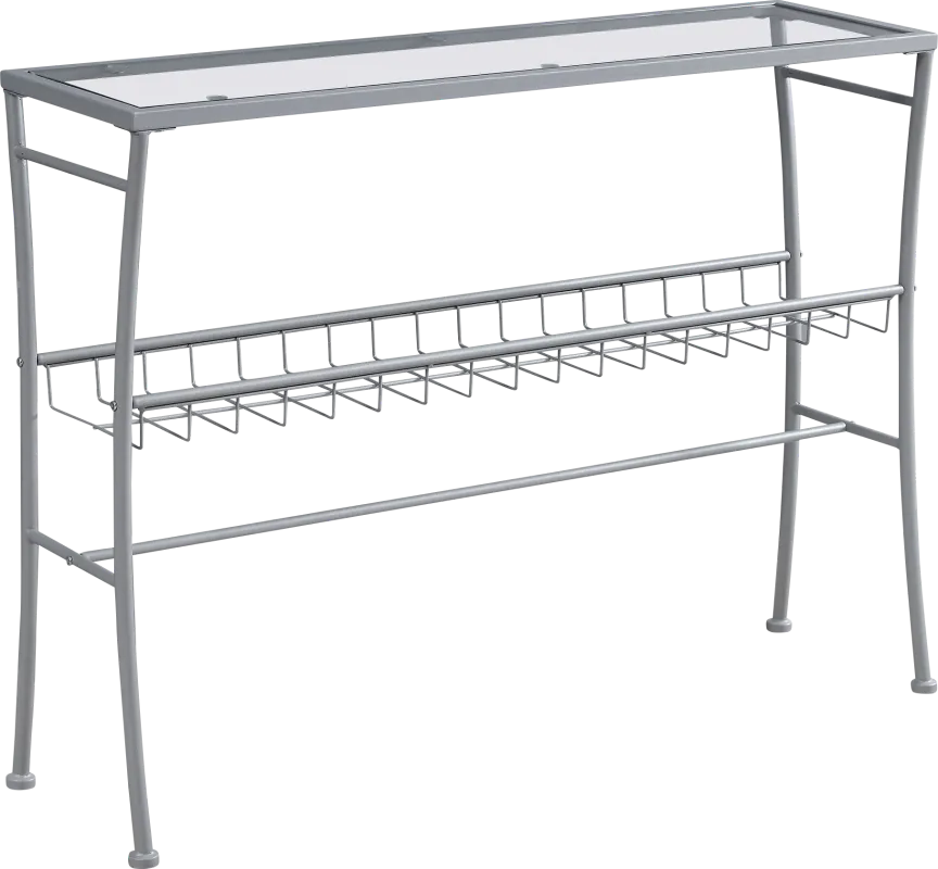 Ainlay Silver Console Table