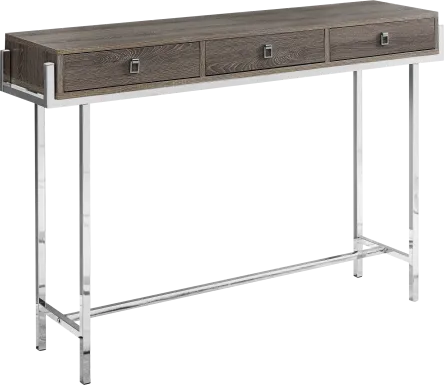 Ezell Taupe Console Table