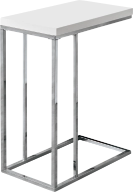 Russleo White Accent Table