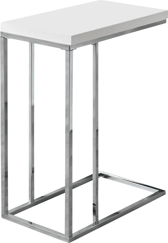 Russleo White Accent Table