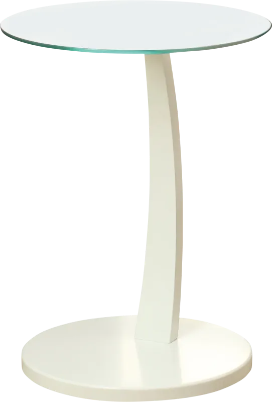 Vultee White Accent Table