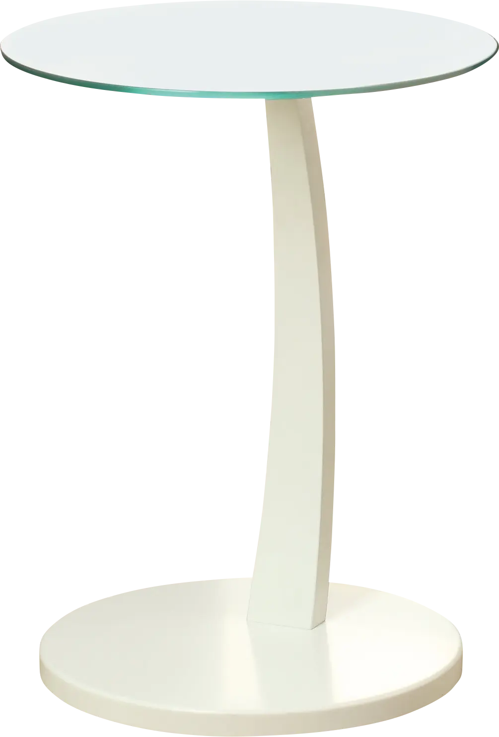 Vultee White Accent Table