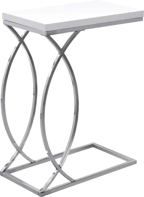 Cauley White Accent Table