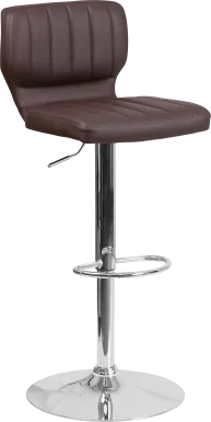 Vinnie Chocolate Adjustable Swivel Barstool
