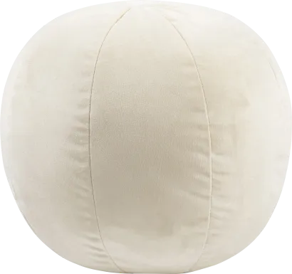 Kids Fuzzy Boba Cream Accent Pillow