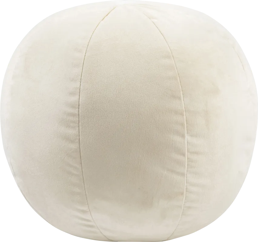 Kids Fuzzy Boba Cream Accent Pillow