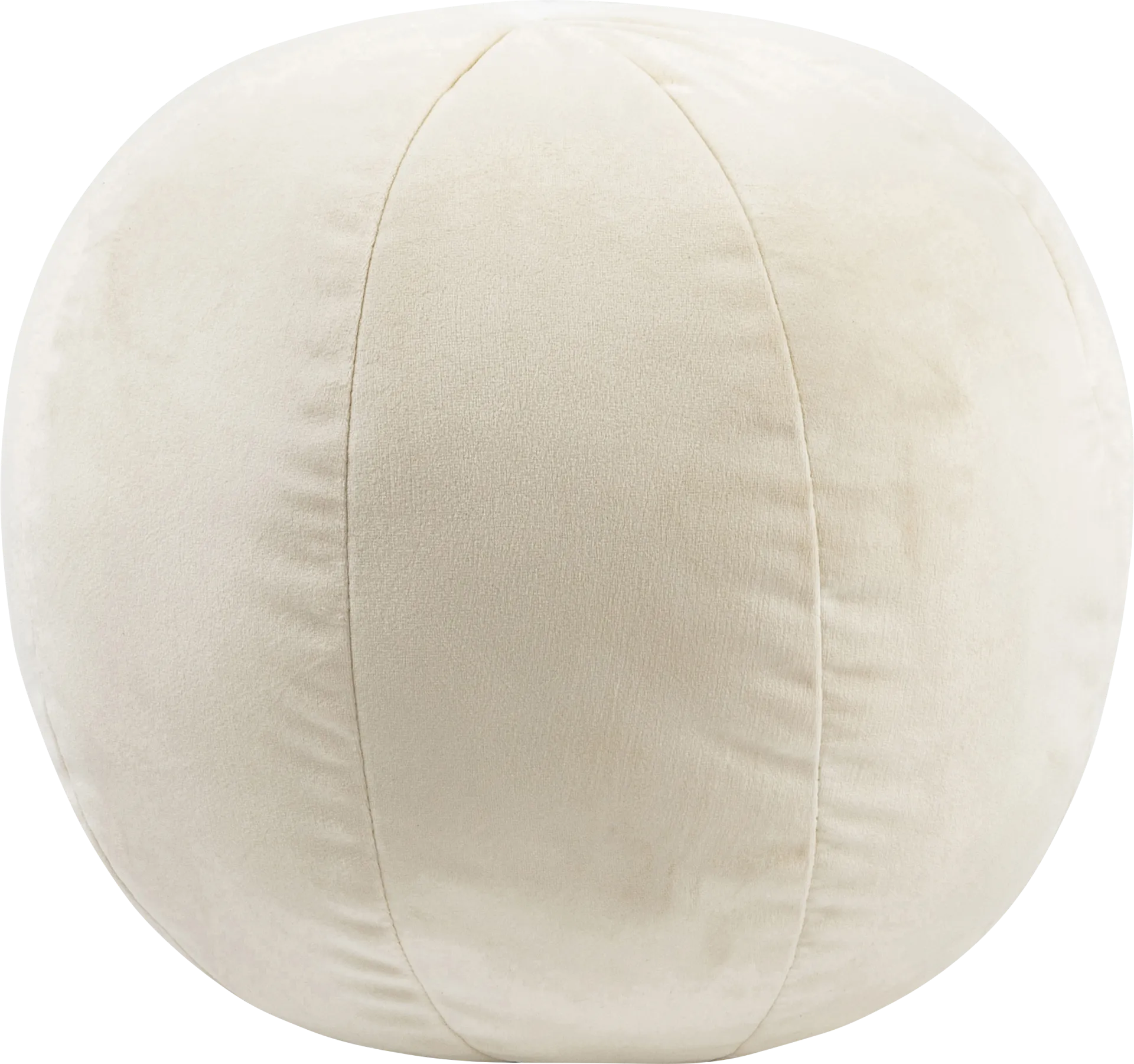 Kids Fuzzy Boba Cream Accent Pillow - Image 1