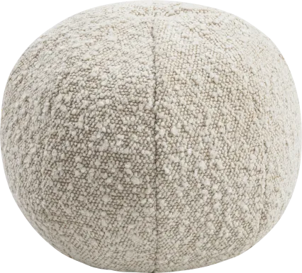 Kids Fuzzy Boba Beige Accent Pillow