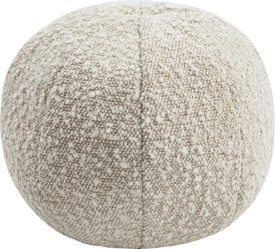 Kids Fuzzy Boba Beige Accent Pillow