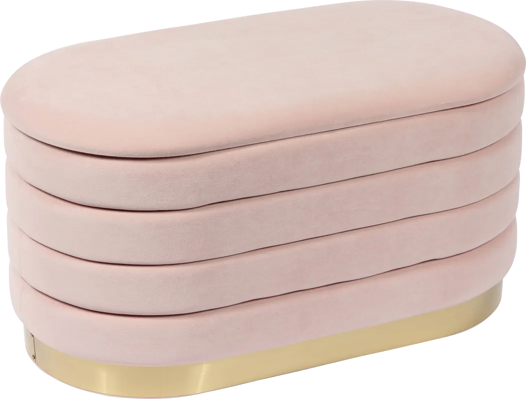 Moyra Blush Storage Bench