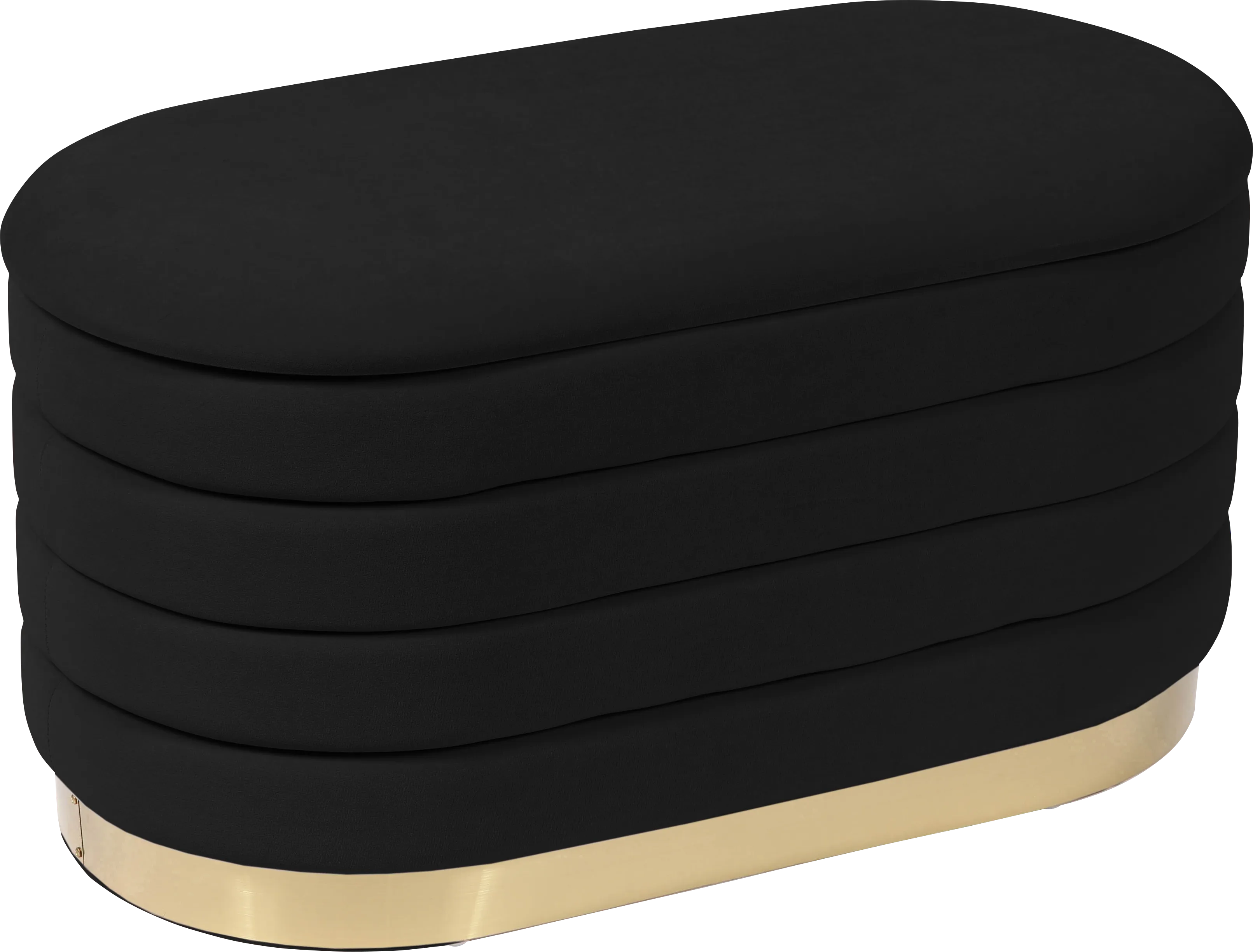 Moyra Black Storage Bench - Thumbnail - Image 1