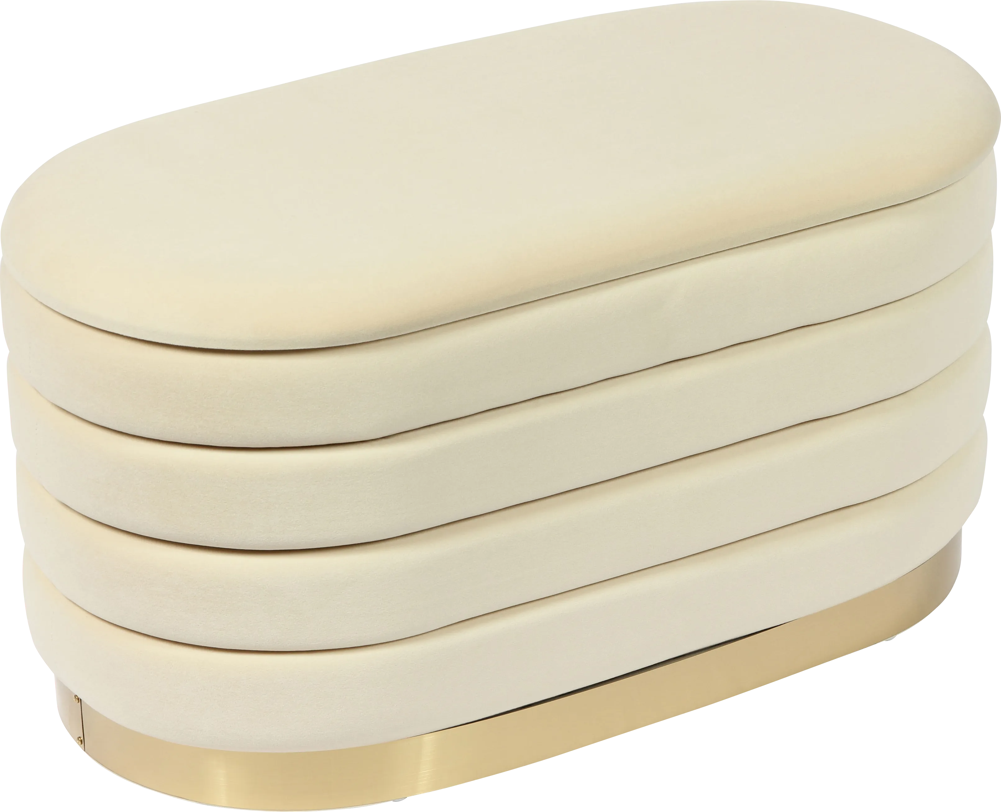 Moyra Cream Storage Bench - Thumbnail - Image 1
