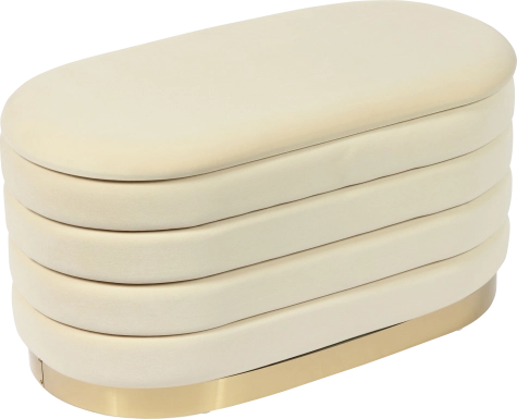 Moyra Cream Storage Bench