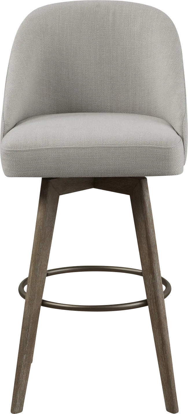 Dinmore Gray Swivel Barstool - Thumbnail - Image 1