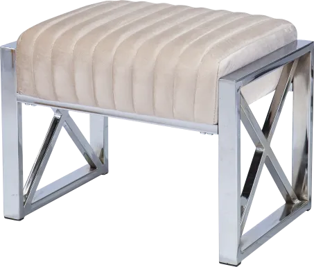 Moniteau Champagne Ottoman