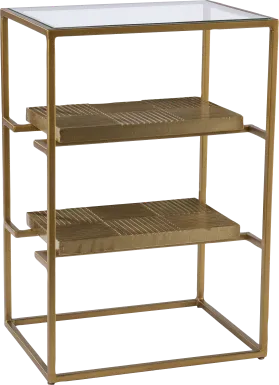 Queenswood Brass End Table