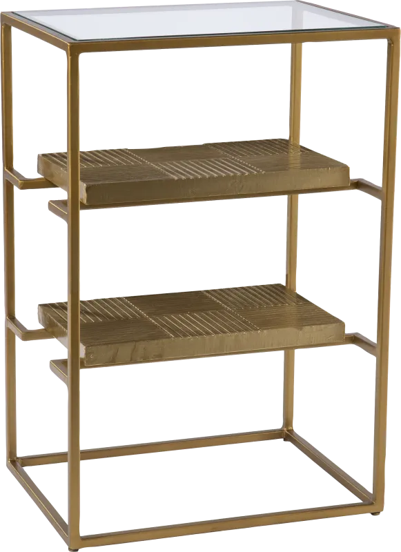 Queenswood Brass End Table